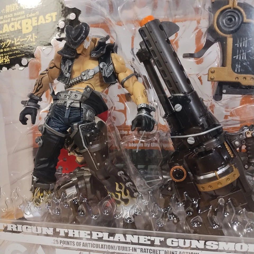 Trigun-Gacela la Hacedora de Paz-Planeta Pistola Humo-Bestia Negra Variante Figura-NUEVA Foto 2 de 4