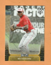 2020 ED HOWARD LEAF DRAFT BASEBALL GOLD ROOKIE  LIMITED  NEW  HOT  LIVE  MINT