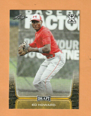 2020 ED HOWARD LEAF DRAFT BASEBALL GOLD ROOKIE LIMITED NEW HOT LIVE ...