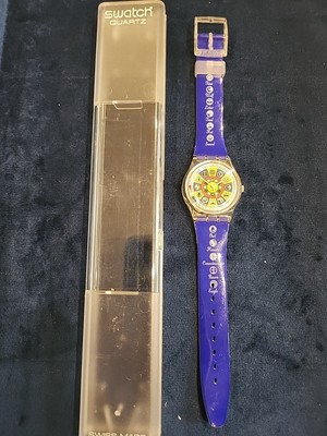 1999 Swatch ''Its Coming'' GN712 Millennium countdown watch in original box