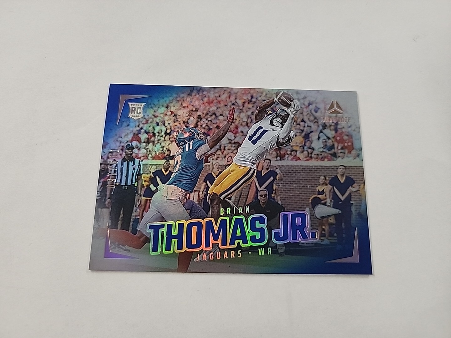 2024 Panini Luminance BRIAN THOMAS JR #184 Blue Rookie RC 9/150 ZF