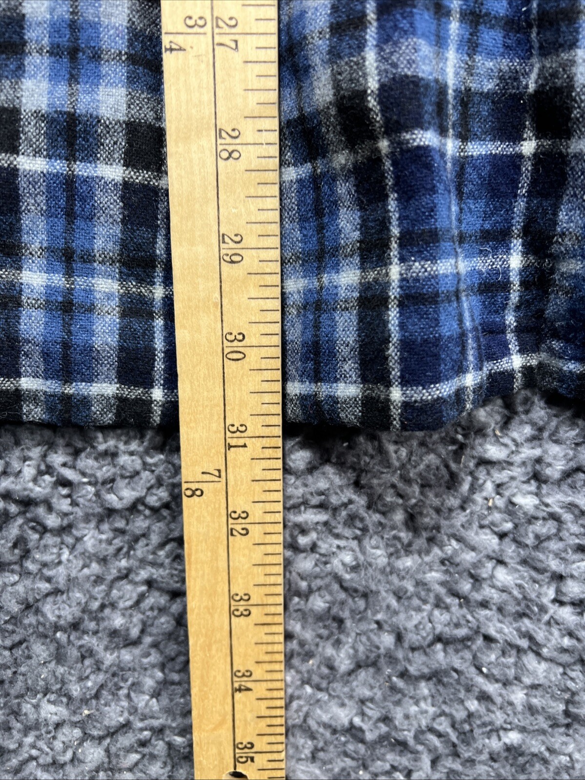 Pendleton Plaid Wool Double Pocket Long Sleeve Sh… - image 7