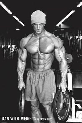 DAN WITH WEIGHTS - JASON ELLIS POSTER 24x36 - BODY BUILDING 36570