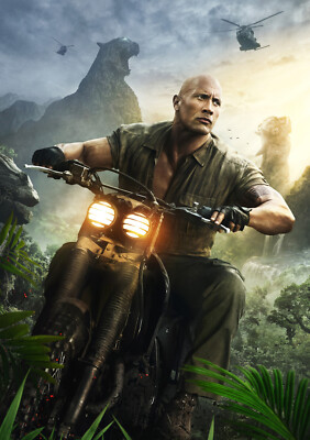 Kleines A6 Dwayne Johnson / The Rock Poster (brandneu)