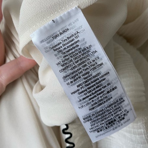 Tory Burch Meredith Maxikleid in neuem Elfenbein, Größe 6, neu mit Etikett - Bild 6 von 10