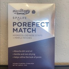 SpaLife POREFECT MATCH 3 Hydrocolloid Nose Strips  24 Pimple Patches Purple