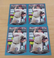 2013 Bowman Draft #22 Kyle Gibson 4count Blue Parallel Rookie Card Lot #'d /500