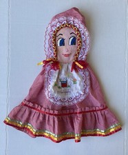 Vintage El Salvador Hand painted Kids Toddler Dolly bonnet Girls 18m-2T