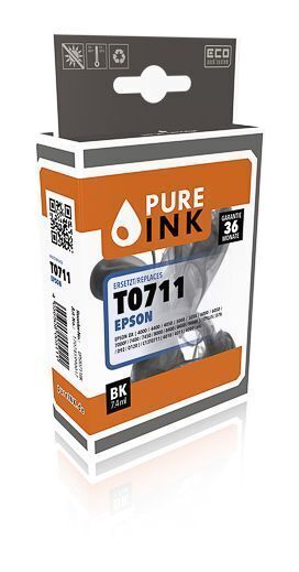 Чистые чернила 170745990017 T0711 совместимые Druckerpatronen Schwarz 7,4 мл 245