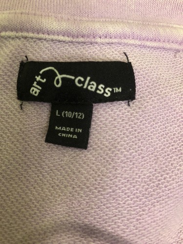 Art Class Girls Lavender Terry Cloth Top & Shorts Set Size Med & Large Rauched - Picture 7 of 12