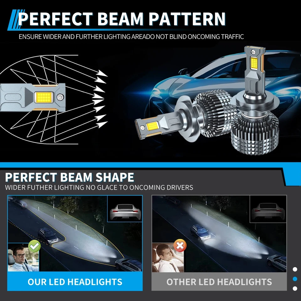 680000LM LED Canbus Faro Coche Super Luces Plug-N-Play Bombillas 880W Lámpara Automática Foto 4 de 4
