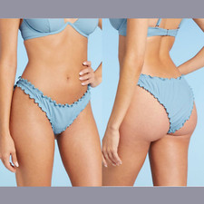 NWT 18 Shade  Shore  XS  Ruffle High Leg Extra Cheeky Bikini Bottom 4809