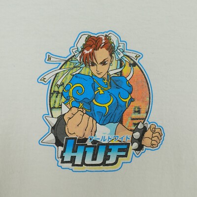 HUF x Street Fighter Shirt Size Medium Long Sleeve Crewneck