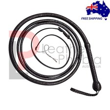 Genuine Indy Style Bullwhip Leather Bullwhip 06 Feet Long 16 Plaited Heavy Duty