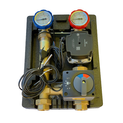 Heizkreisset mit 3 Wege Mischer u. Grundfos UPM3 Hybrid Hocheffizienzpumpe