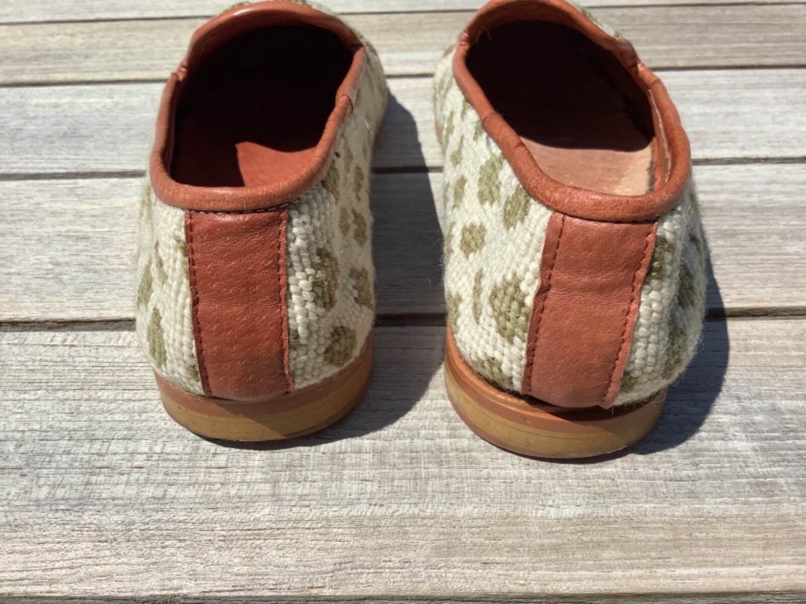 LARKSPUR COLLECTION LEOPARD/CHEETAH NEEDLEPOINT SHOES… Gem