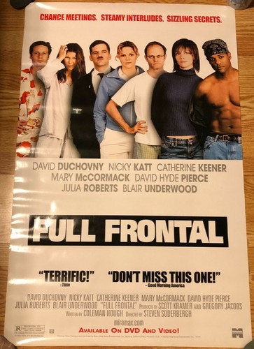Full Frontal DVD Movie Poster 26" x 40" Julia Roberts Soderbergh Duchovny Katt