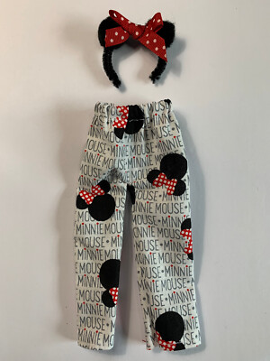 Minnie Mouse Clothes Pants with Mouse Ears Headband fits 12 in Elf Doll  Pixie