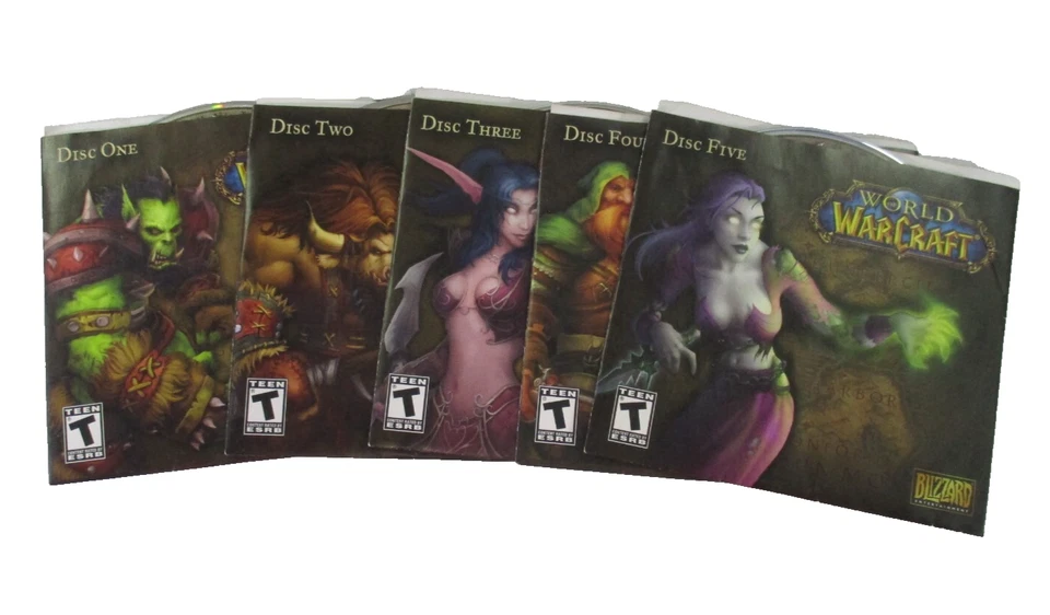 World of Warcraft Windows Internet Game Rated Teen Manuals 2004 Blizzard Tested - Image 3 of 4