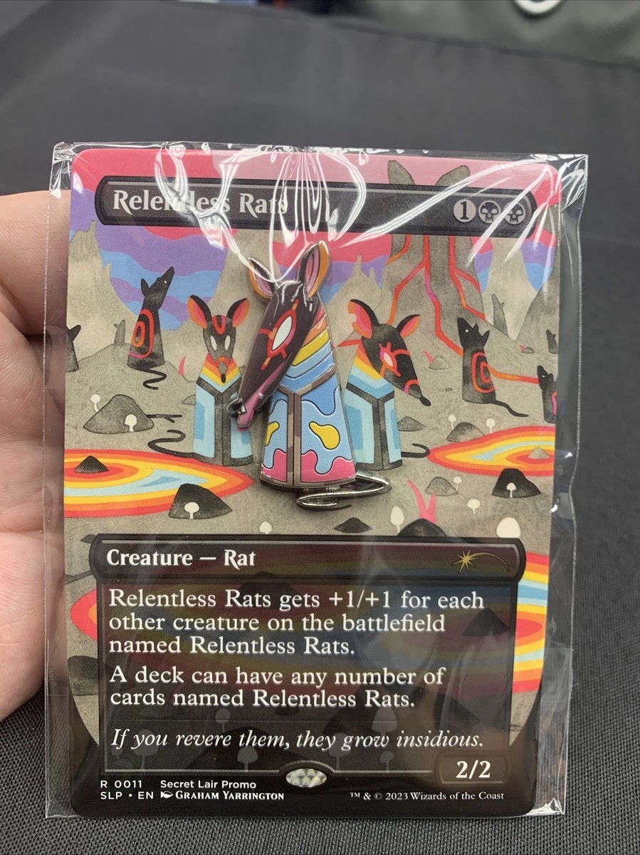 MTG Relentless Rats Secret Lair PROMO Metal Pin — MagicCon