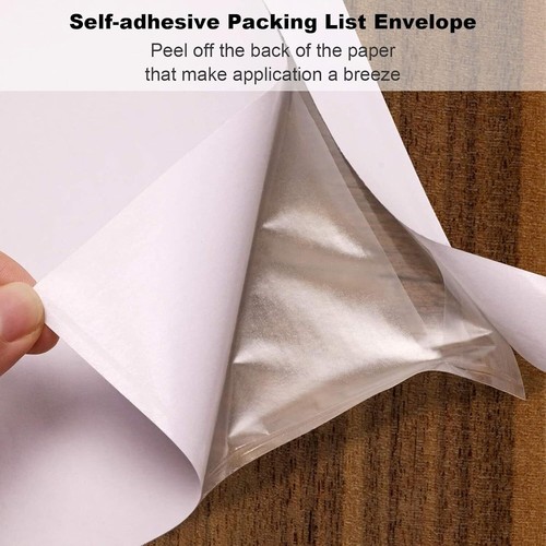 Sobres autoadhesivos para lista de embalaje de 4,5"" x 5,5"" factura bolsas deslizantes cerradas - Imagen 5 de 5