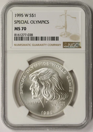 1995-W Special Olympics Modern Commemorative Silver $1 MS 70 NGC