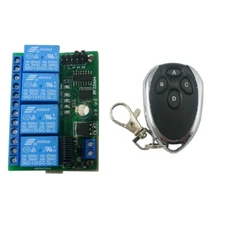 4 Channel 433M RF Rolling Code Hopping Encoder Decoder RC43A04 Transmitter
