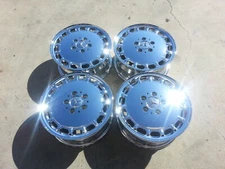4 CHROME 15" MERCEDES BENZ 560SL 560SEL 420SEL 300SDL OEM WHEELS 65139
