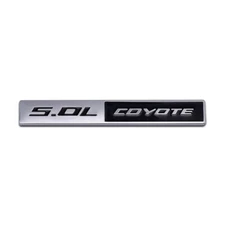 3D Chrome Black Coated 5.0L COYOTE V8 Emblem GT Engine Logo 5.0 Metal SUV Badge