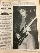 The Who, Pete Townshend, Full Page Vintage Clipping