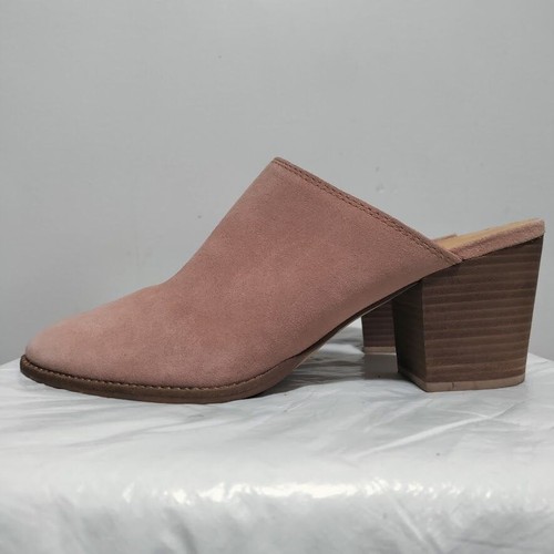 Madewell The Harper Mule Cowgirl Block Heels Suede Sandals Old Rose Womens 9.5 - 第 8/11 張圖片