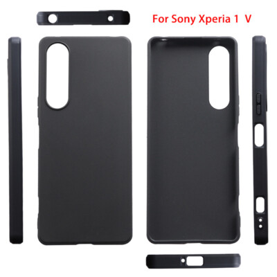 For Sony Xperia 1 V, Ultra-thin Slim Candy Matte Soft Silicone TPU Case Cover
