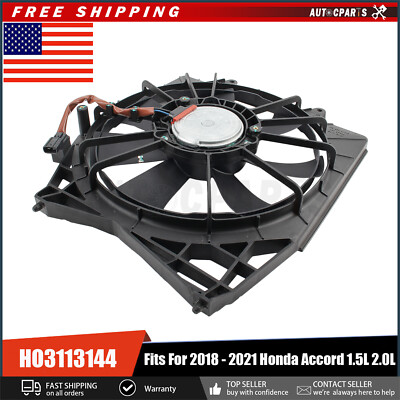 Left Radiator Cooling Fan Assembly For Honda Accord 2018-2021 (1.5L & 2.0L) - Labwork LP713232KS
