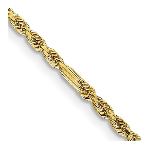 Real 14K Yellow Gold 1.8mm Diamond Cut Milano Rope Chain; 30 inch; Lobster - 第 1/7 張圖片