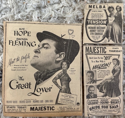 21-piece Newspaper Movie Ads And Photos