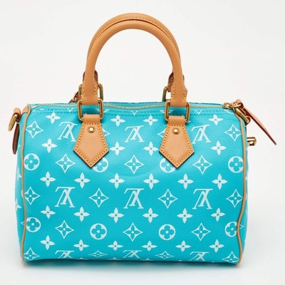 Louis Vuitton Speedy P9 Bandouliere 25 Turquoise Leather Bag | eBay
