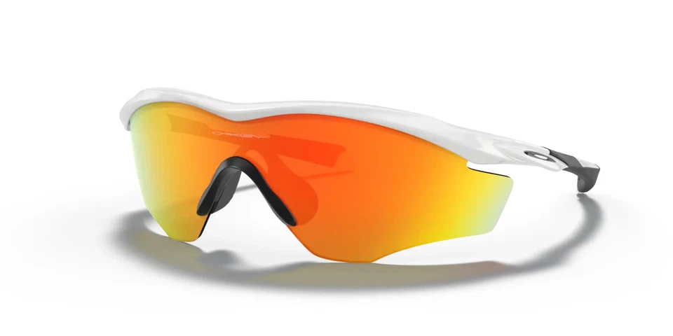 Oakley M2 Frame XL Polished White / Fire Iridium Sunglasses OO9343-05