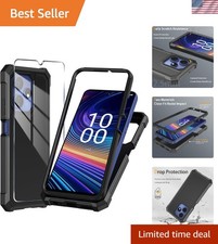 Case for Boost Mobile Celero 5G Plus 2024 3rd Version  with Tempered Glass ...