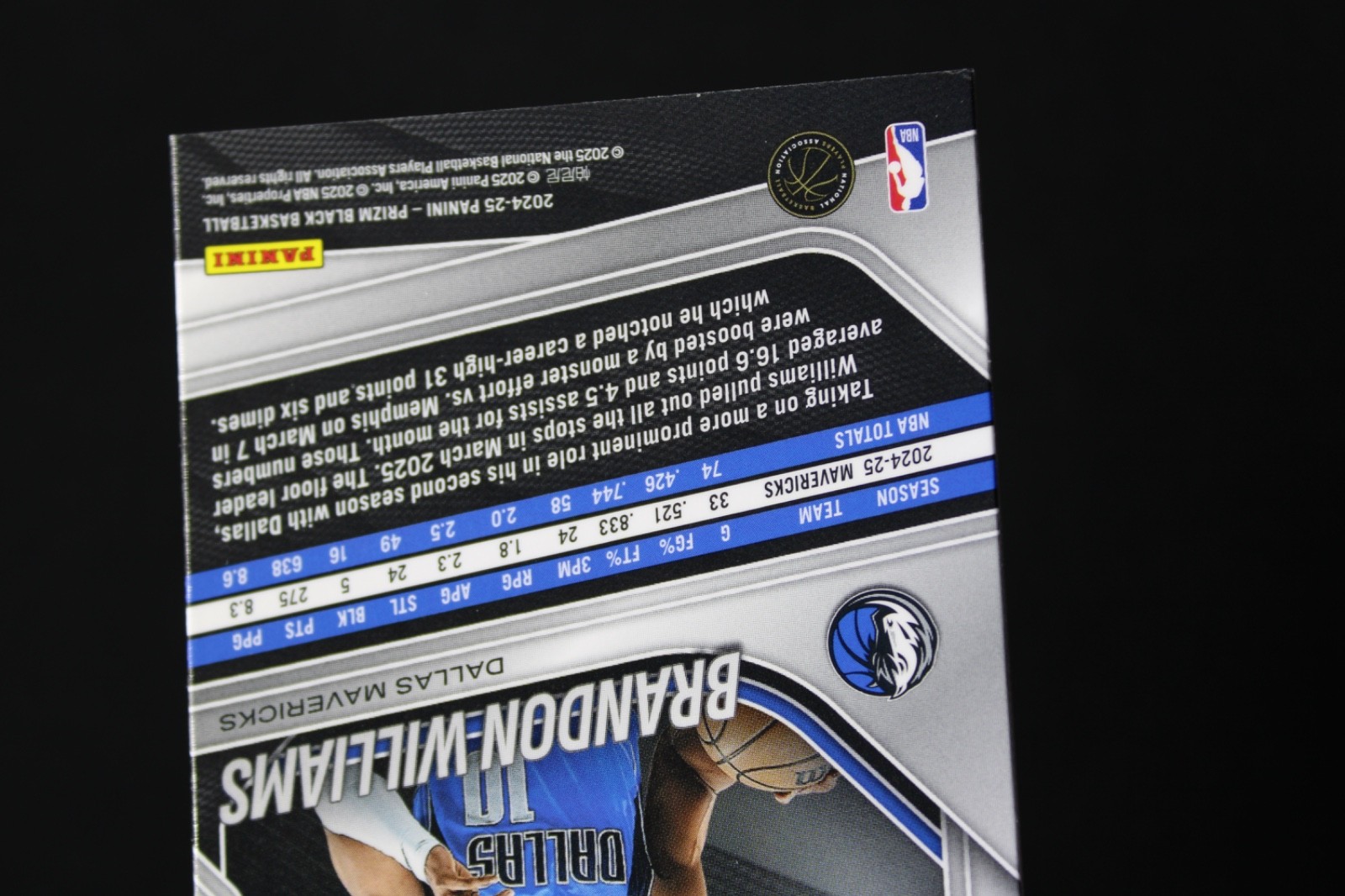 Brandon Williams 2024 Panini Prizm #219 Auto 145/175 view 5