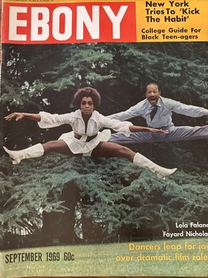 Lola Falana Fayard Nicholas Ebony Magazine September 1969 No Mailing Label