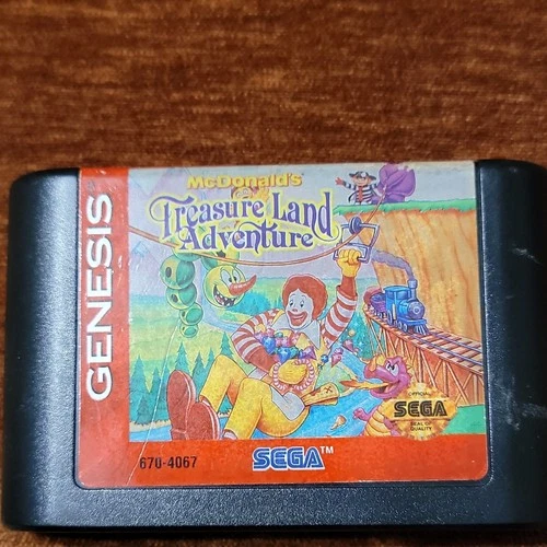 SEGA McDonald's Treasure Land Adventure Sega Genesis Game Cartridge