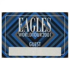 The Eagles 2001 Concert Tour Guest Backstage Pass