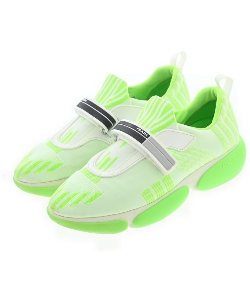 Prada Women's Green & White Sneakers EU 36.5 Size 23cm