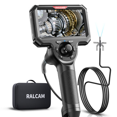 Ralcam Endoskopkamera mit Licht Endoscope Camera mit 360° beweglichem Kopf 5'' HD