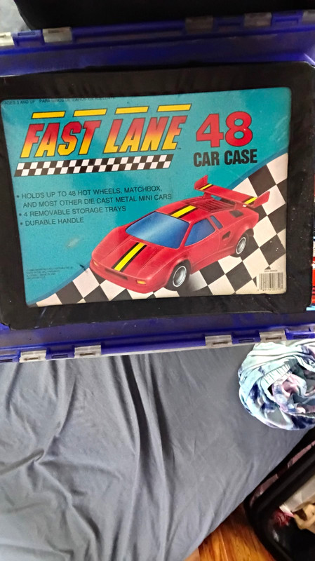 Fast Lane 48-Car Carrying Case w/ Assorted Loose Diecast Toy Cars Lot