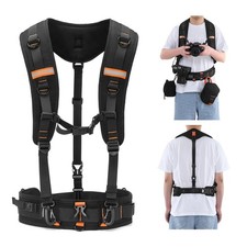 Adjustable Strap for Photographers   Multi-Function Dual Shoulder Harness  W...