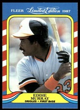 Eddie Murray 1987 Fleer Limited Edition #31 Orioles MLB READ FREE SHIPPING