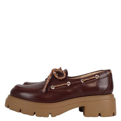 Stuart Weitzman Damen Schuhe Loafers Gr. 37 Braun Leder Halbschuhe Mokassins