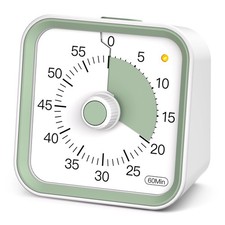 Visual Timer for , Countdown Timer with Pause Function, White
