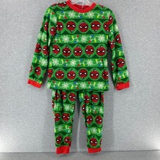 Spiderman Marvel Christmas Pajamas Set Long Sleeve Pants Boys Size 10/12